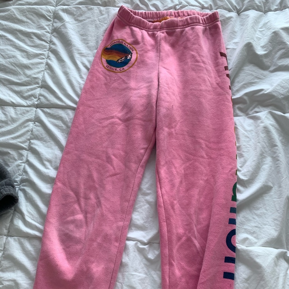 Pink aviator nation sweats